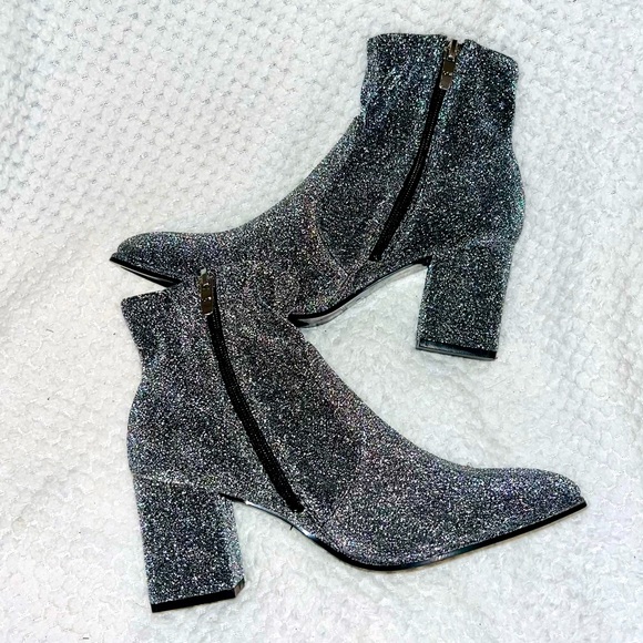 Marc Fisher Shoes - MARC FISHER Glitter Sock Boots sz 8
